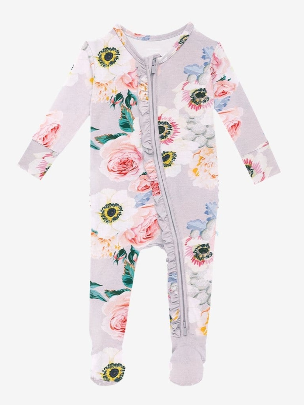 Posh Peanut Floral Footie 3-6m